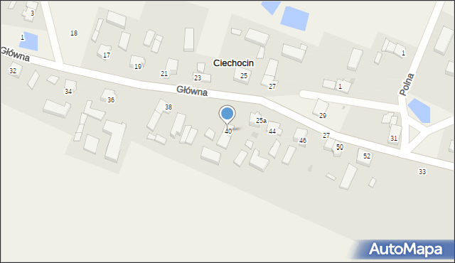 Ciechocin, Główna, 40, mapa Ciechocin