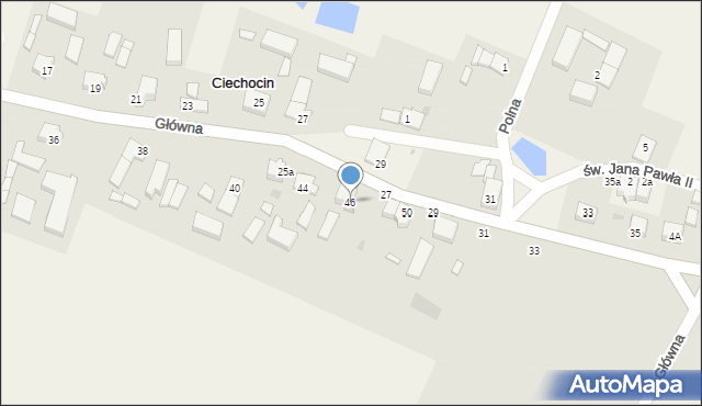 Ciechocin, Główna, 46, mapa Ciechocin