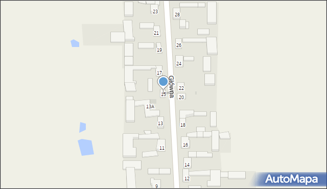 Czarnocin, Główna, 15, mapa Czarnocin