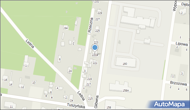 Czarnocin, Główna, 221a, mapa Czarnocin