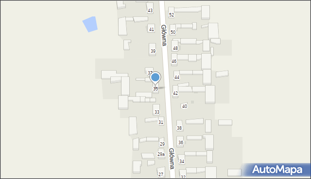 Czarnocin, Główna, 35, mapa Czarnocin