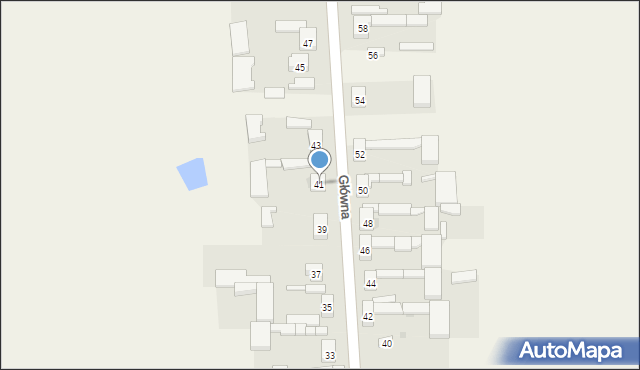 Czarnocin, Główna, 41, mapa Czarnocin