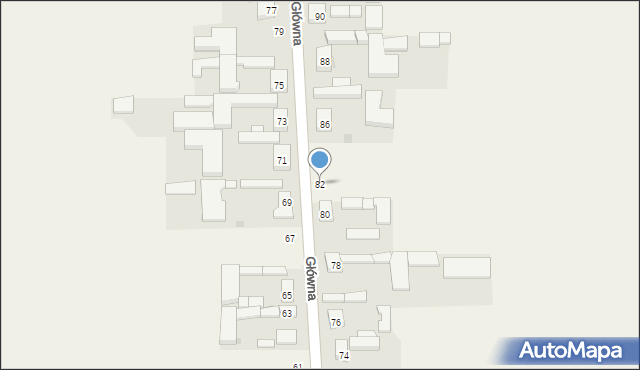 Czarnocin, Główna, 82, mapa Czarnocin