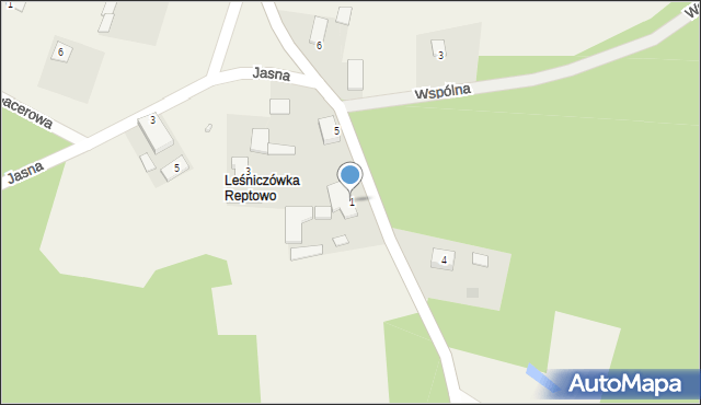 Czemlewo, Główna, 1, mapa Czemlewo