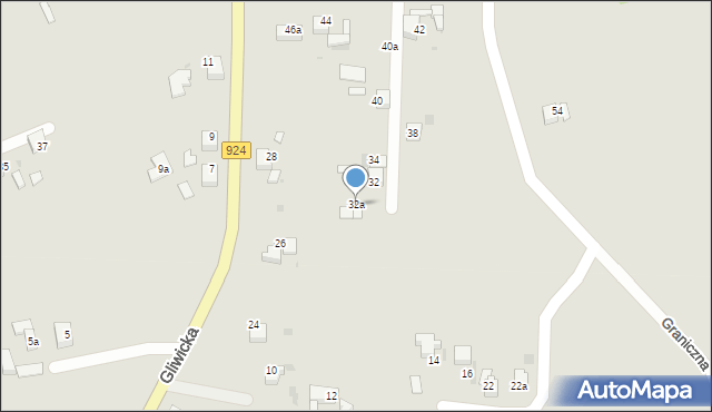 Czerwionka-Leszczyny, Gliwicka, 32a, mapa Czerwionka-Leszczyny