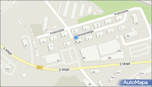 Czerwionka-Leszczyny, Głowackiego, 5/II, mapa Czerwionka-Leszczyny