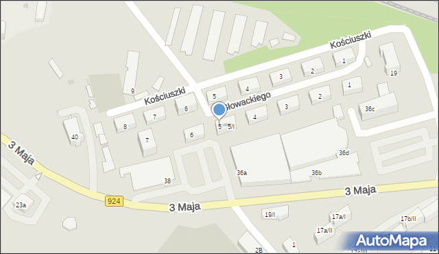 Czerwionka-Leszczyny, Głowackiego, 5, mapa Czerwionka-Leszczyny