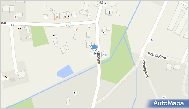 Dąbrówka Wielka, Główna, 1/3, mapa Dąbrówka Wielka