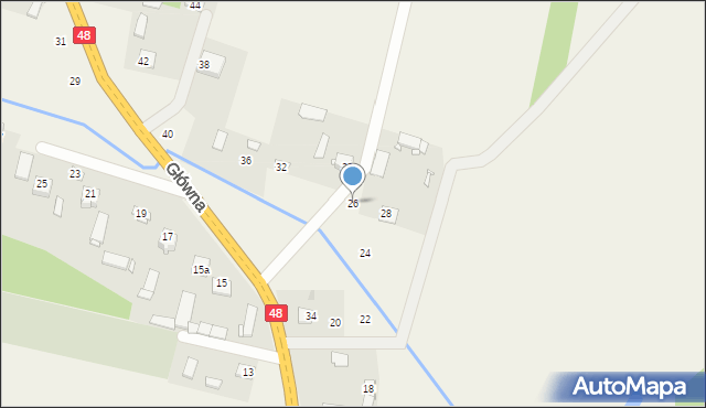 Dobieszyn, Główna, 26, mapa Dobieszyn