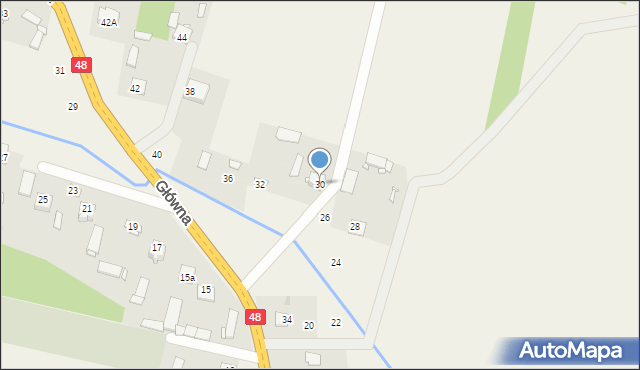 Dobieszyn, Główna, 30, mapa Dobieszyn