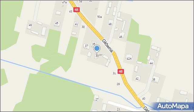 Dobieszyn, Główna, 33, mapa Dobieszyn