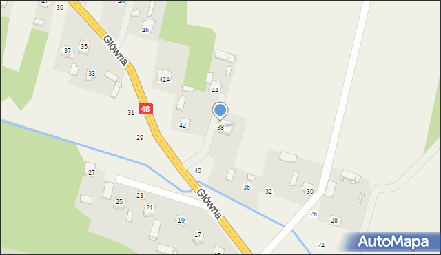 Dobieszyn, Główna, 38, mapa Dobieszyn