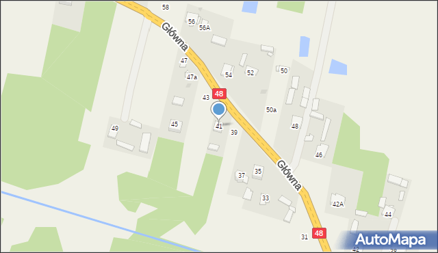 Dobieszyn, Główna, 41, mapa Dobieszyn