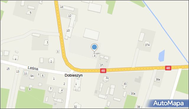 Dobieszyn, Główna, 6, mapa Dobieszyn