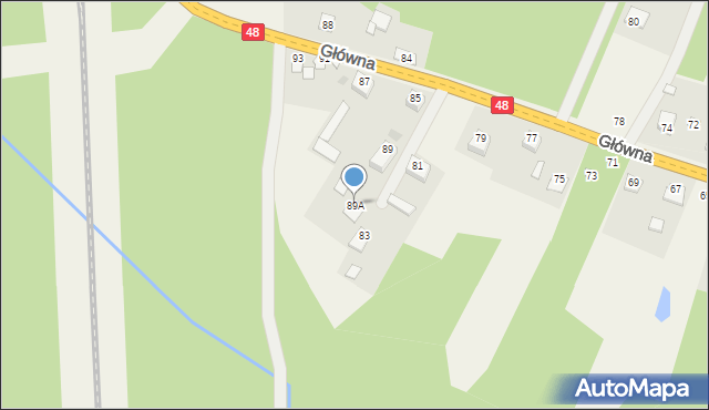 Dobieszyn, Główna, 89A, mapa Dobieszyn