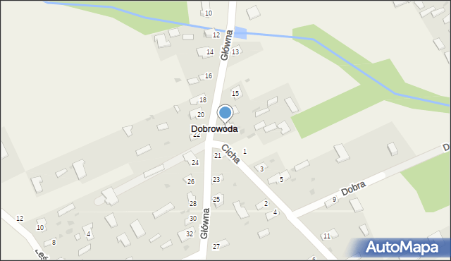 Dobrowoda, Główna, 19, mapa Dobrowoda