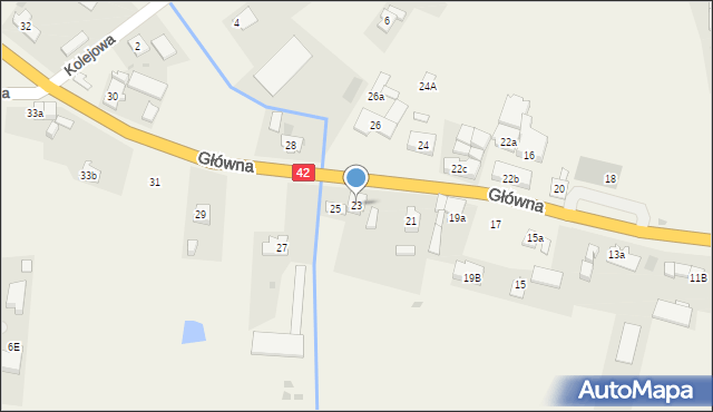 Domaszowice, Główna, 23, mapa Domaszowice