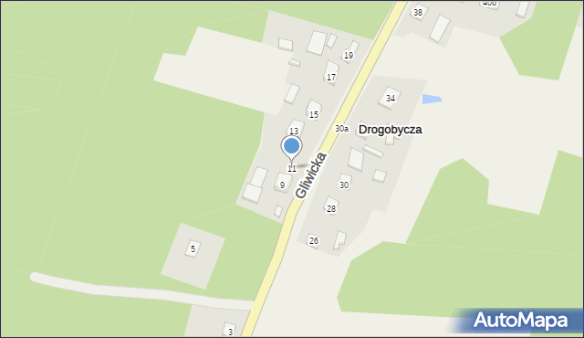 Drogobycza, Gliwicka, 11, mapa Drogobycza