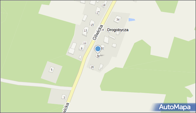 Drogobycza, Gliwicka, 28, mapa Drogobycza