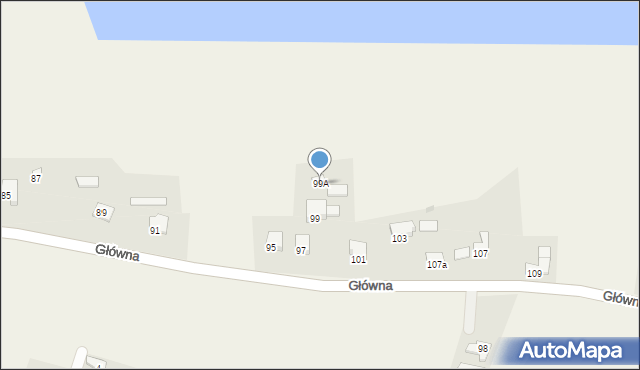 Drogomyśl, Główna, 99A, mapa Drogomyśl