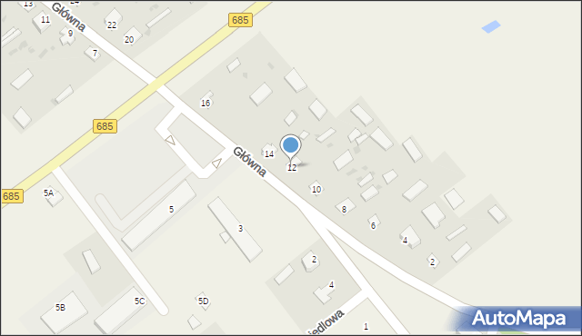 Dubicze Cerkiewne, Główna, 12, mapa Dubicze Cerkiewne