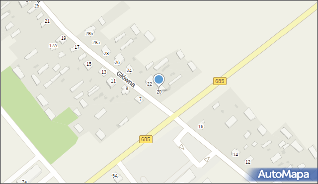 Dubicze Cerkiewne, Główna, 20, mapa Dubicze Cerkiewne