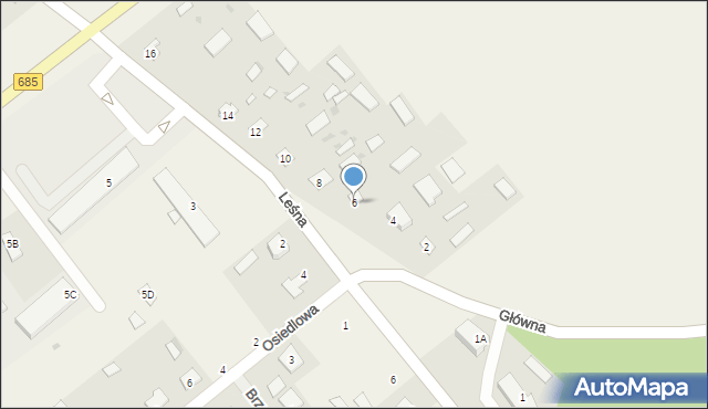 Dubicze Cerkiewne, Główna, 6, mapa Dubicze Cerkiewne