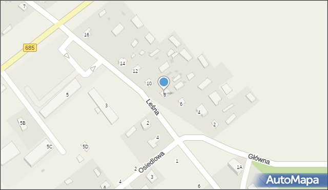 Dubicze Cerkiewne, Główna, 8, mapa Dubicze Cerkiewne