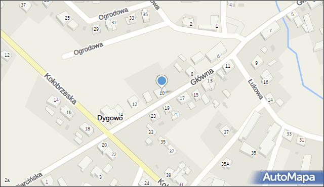 Dygowo, Główna, 10, mapa Dygowo