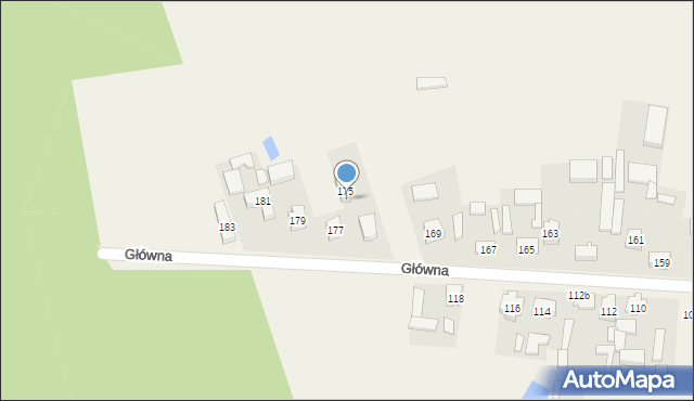 Gałków Duży, Główna, 175A, mapa Gałków Duży