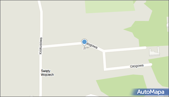 Gdańsk, Głogowa, 10, mapa Gdańska