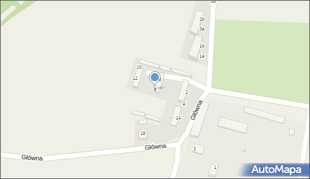 Gierałtowice, Główna, 8, mapa Gierałtowice