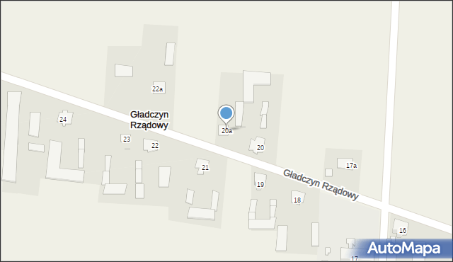 Gładczyn Rządowy, Gładczyn Rządowy, 20a, mapa Gładczyn Rządowy