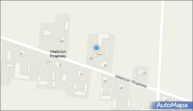 Gładczyn Rządowy, Gładczyn Rządowy, 21a, mapa Gładczyn Rządowy