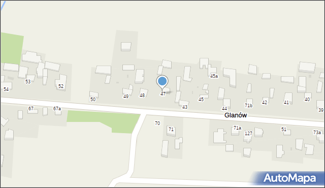 Glanów, Glanów, 47, mapa Glanów