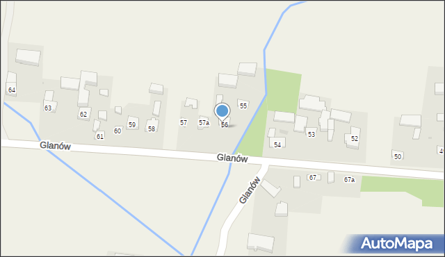 Glanów, Glanów, 56, mapa Glanów