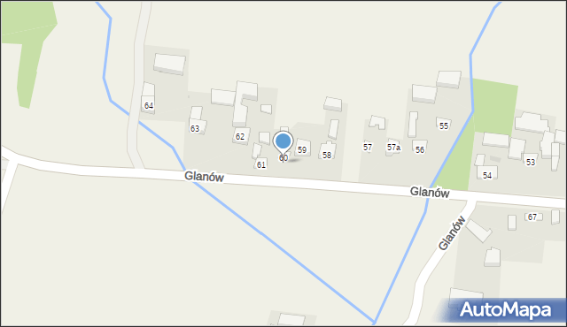 Glanów, Glanów, 60, mapa Glanów