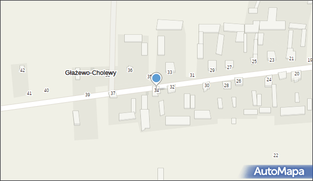 Głażewo-Cholewy, Głażewo-Cholewy, 34, mapa Głażewo-Cholewy