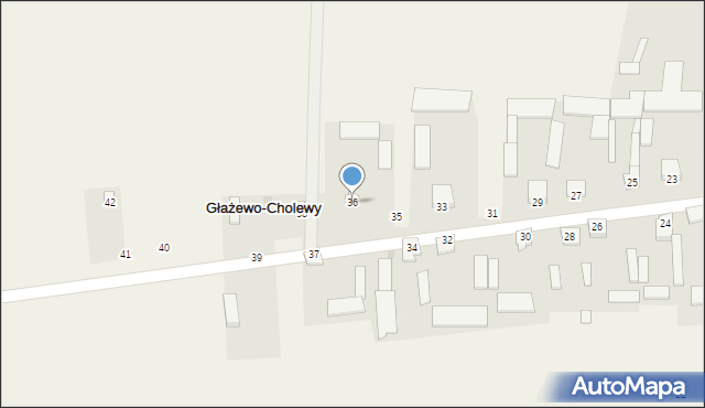 Głażewo-Cholewy, Głażewo-Cholewy, 36, mapa Głażewo-Cholewy