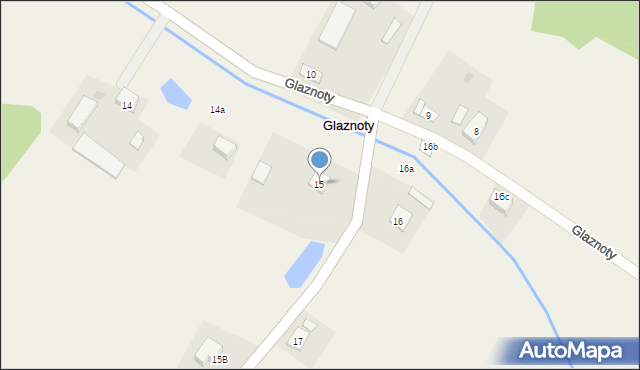 Glaznoty, Glaznoty, 15, mapa Glaznoty