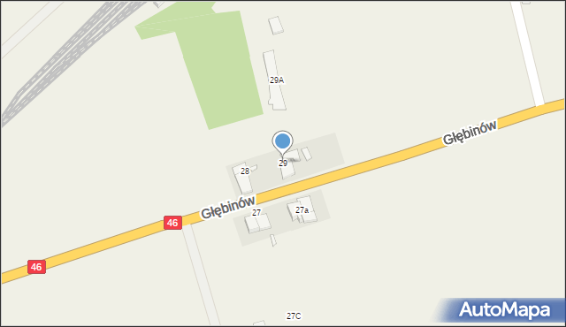 Głębinów, Głębinów, 29, mapa Głębinów