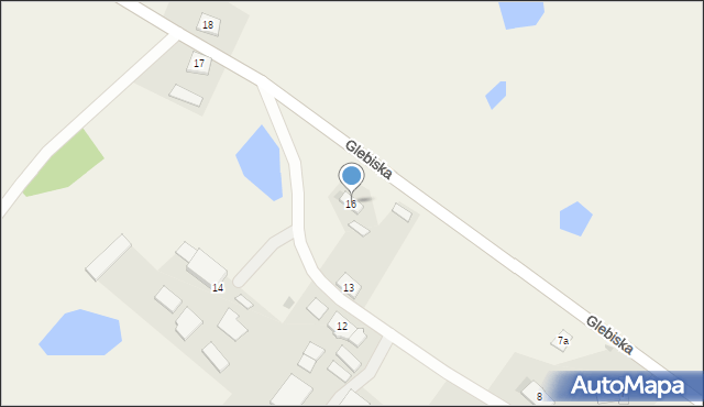 Glebiska, Glebiska, 16, mapa Glebiska