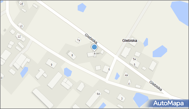 Glebiska, Glebiska, 7, mapa Glebiska