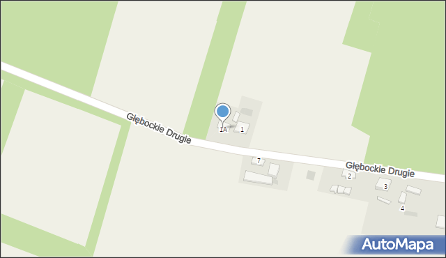 Głębockie Drugie, Głębockie Drugie, 1A, mapa Głębockie Drugie