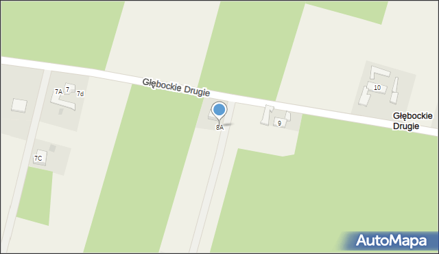 Głębockie Drugie, Głębockie Drugie, 8A, mapa Głębockie Drugie