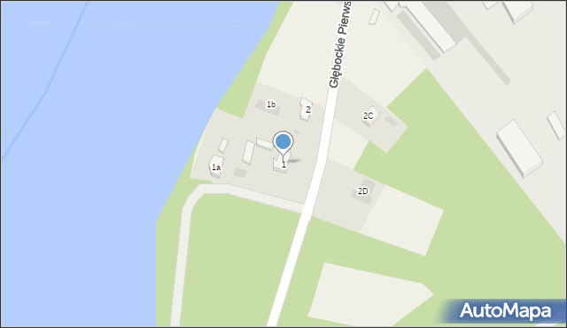 Głębockie Pierwsze, Głębockie Pierwsze, 1, mapa Głębockie Pierwsze