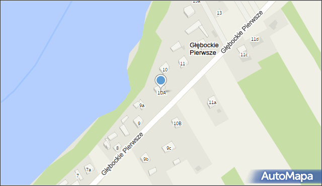 Głębockie Pierwsze, Głębockie Pierwsze, 10A, mapa Głębockie Pierwsze