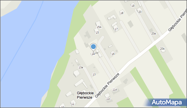 Głębockie Pierwsze, Głębockie Pierwsze, 14, mapa Głębockie Pierwsze
