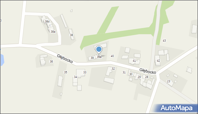 Głębocko, Głębocko, 40a, mapa Głębocko