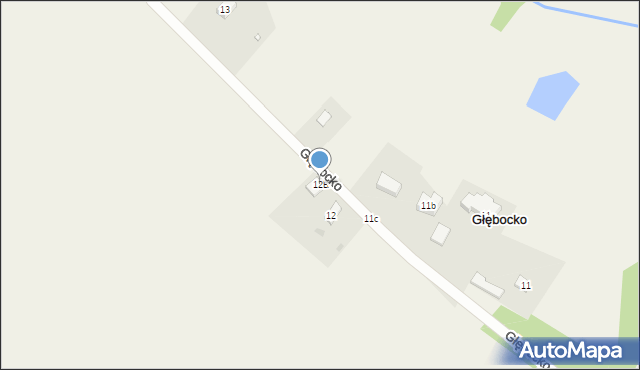 Głębocko, Głębocko, 12B, mapa Głębocko